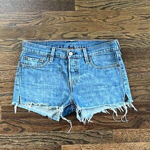 Vintage Levi's Cut Off Denim Shorts, Size 26